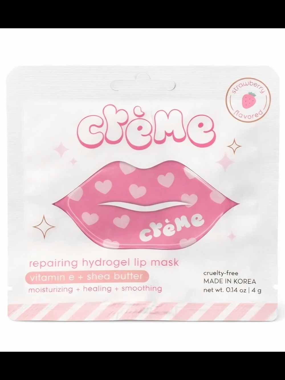 Crème Repairing Hydrogel Lip Mask  Pink (Strawberry) NWT